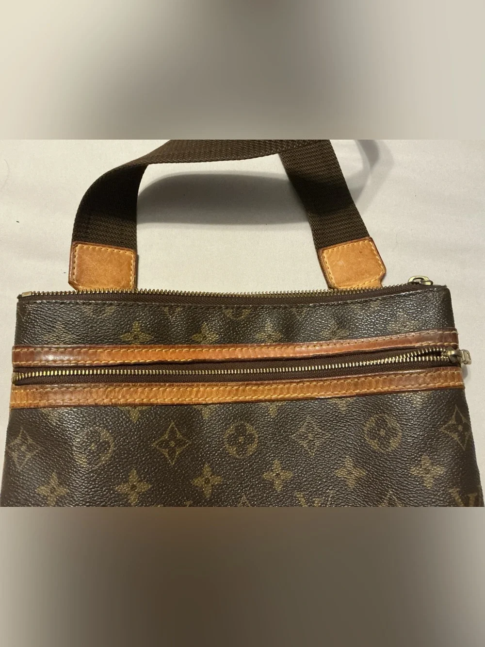 Louis Vuitton Brown Messenger Monogram Crossbody Messenger Bag